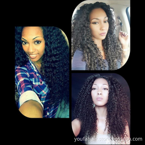 Wholesale Original 16Inch Afro Kinky Curly Malaysian Human Hair Extension Weavings Virgin Peruvian Jerry Curly Remy Hair Bundles